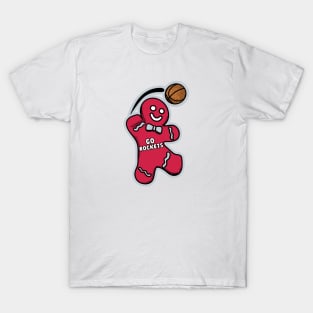 Houston Rockets Gingerbread Man T-Shirt